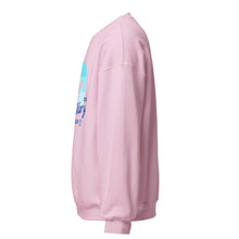 Load image into Gallery viewer, Light Pink Mary on a Donkey crewneck sweatshirt, left view