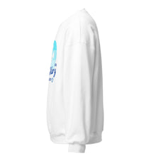 Load image into Gallery viewer, White Mary on a Donkey crewneck sweatshirt, left view
