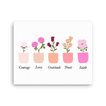 Load image into Gallery viewer, Joyful Mysteries Virtue Pots - canvas