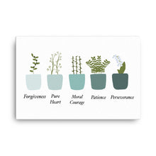 Load image into Gallery viewer, Sorrowful Mysteries Virtue Pots - canvas