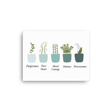 Load image into Gallery viewer, Sorrowful Mysteries Virtue Pots - canvas