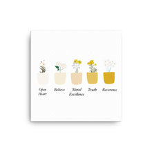 Load image into Gallery viewer, Luminous Mysteries Virtue Pots - canvas