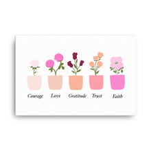 Load image into Gallery viewer, Joyful Mysteries Virtue Pots - canvas