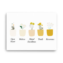 Load image into Gallery viewer, Luminous Mysteries Virtue Pots - canvas