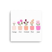 Load image into Gallery viewer, Joyful Mysteries Virtue Pots - canvas