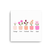 Load image into Gallery viewer, Joyful Mysteries Virtue Pots - canvas