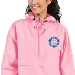 Embroidered Champion Packable Rain Jacket