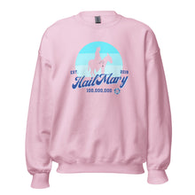 Load image into Gallery viewer, Light Pink Mary on a Donkey crewneck sweatshirt, front view
