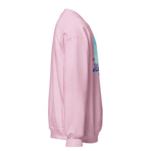 Load image into Gallery viewer, Light Pink Mary on a Donkey crewneck sweatshirt, right view
