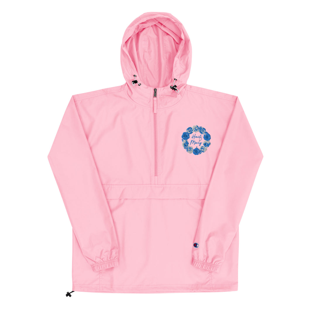 Hail Mary Embroidered Champion Packable Jacket